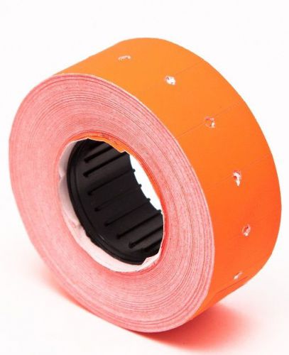 Motex Mx 5500 Label Fluorescent Orange 10 rolls of 1000 each total 10,000 labels