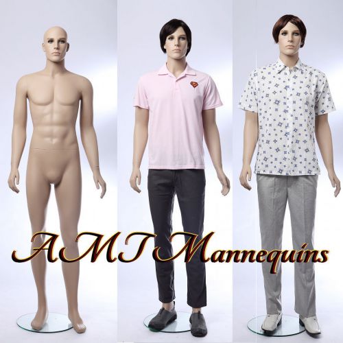 Full body mannequins w/ removable head male unbreakable plastic manikin - Nic