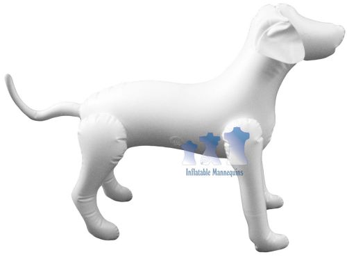 Inflatable mannequin, medium dog, white for sale