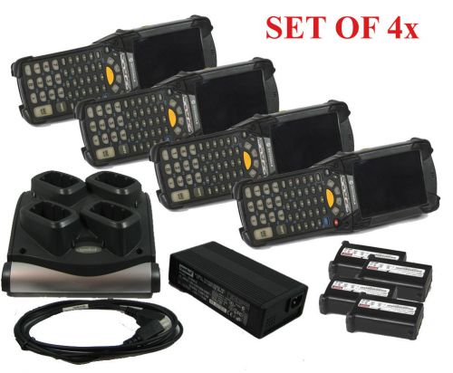 LOT (4) Symbol Motorola MC9094-KKCHJEHA6WR Wireless 1D / 2D Barcode Scanner QRL