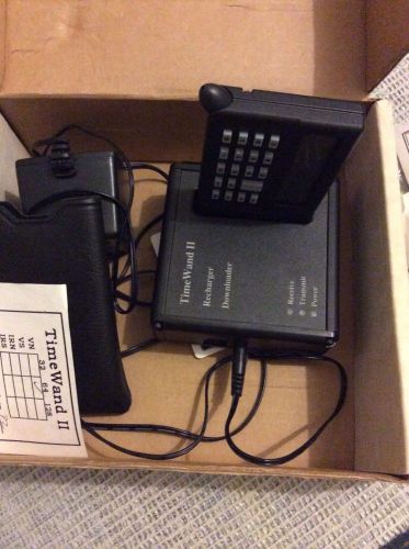 VIDEX TIME WAND II 2 PORTABLE BARCODE SCANNER w/ CHARGER DOWNLOADER &amp; MORE!