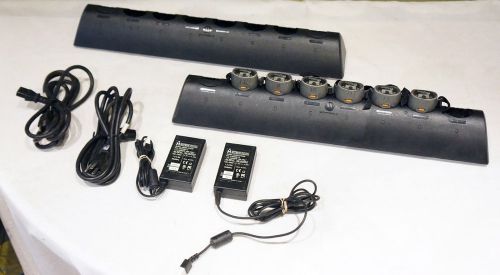 2 * motorola f3152a 8-port charging base / cradles &amp; 6* f3137a finger scanners for sale