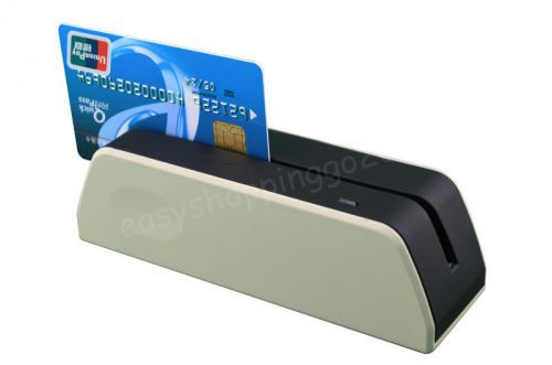 Powered By USB Smallest MSR09 Magnetic Stripe Card Reader Writer Encoder Grey