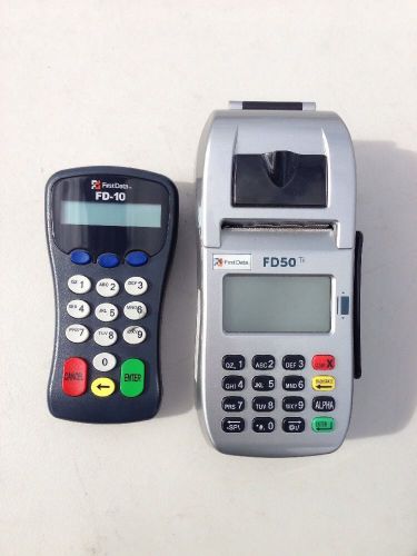 First Data Fd-10 With FD50 Credit Card Reader And Pin Pad