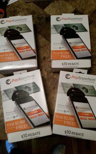 LOT OF 4 PAY ANYWHERE CREDIT CARD READERS!!! NEW IN THE BOXES!!!