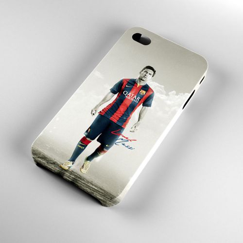 Lionel Messi Barcelona Football Art iPhone 4 4S 5 5S 5C 6 6Plus 3D Case Cover