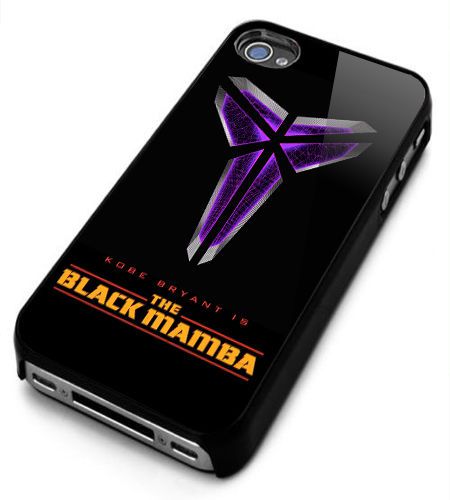 Kobe bryant is the black mamba logo iphone 4/4s/5/5s/5c/6/6+ black hard case for sale