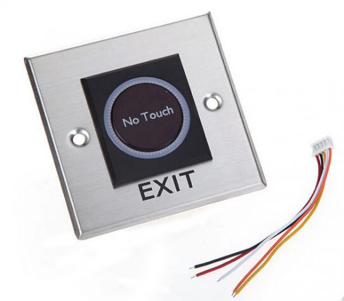 Infrared Sensor Switch No Touch Door Release Exit Button with LED Indication