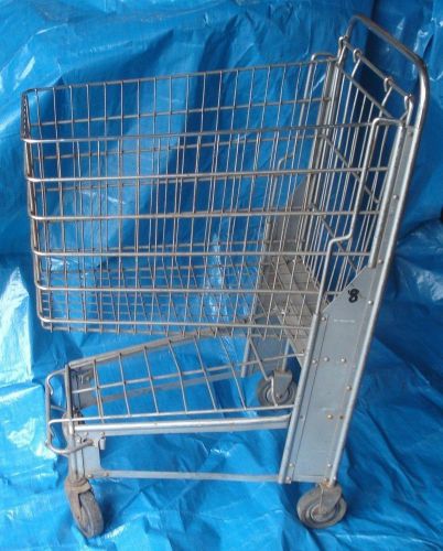 BH1023 Vtg Grocery Store Market Mini Shopping Cart Metal
