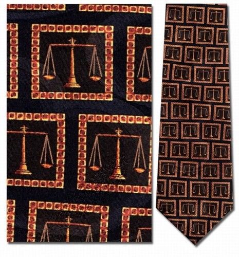 Classic Legal Scales PURE SILK Tie!~LAWYERS GIFT!~SHIPS WORLDWIDE!