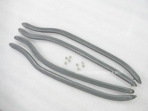 Lambretta Rear Footboard Floor Runner Strips Grey Set of 4 LI/TV Series 1 2 New