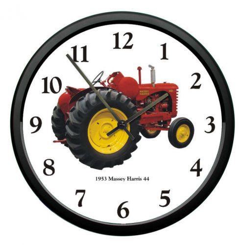 New MASSEY HARRIS Tractor Clock 10&#034; 1953 Model 44 Vintage Tractor Farm Vehicle