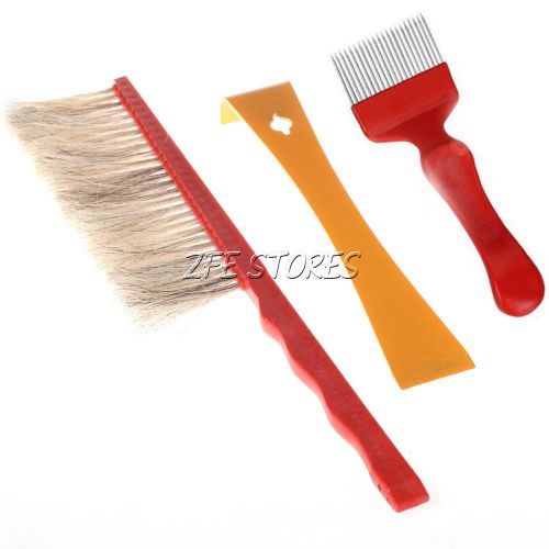 Hot sale &#039;j &#039; shaped hive tool,bee brush, and uncapping fork beekeeping tool for sale