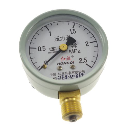 1 x Water Oil Hydraulic Air Pressure Gauge Universal M14*1.5 60mm Dia 0.6/1Mpa