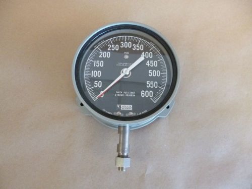 Weksler 4-1/2&#034; , 0 - 600 psig 1/4&#034; tube pressure gauge sa24-3pmp-lbcx for sale