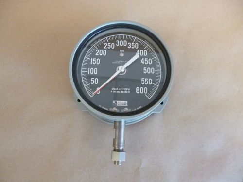 WEKSLER 4-1/2&#034; , 0 - 600 PSIG 1/4&#034; TUBE PRESSURE GAUGE SA24-3PMP-LBCX