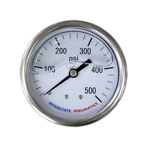 500 psi 2-1/2&#039; dial 1/4&#039; npt rear mount oil filled pressure gauge - g7122-500 for sale