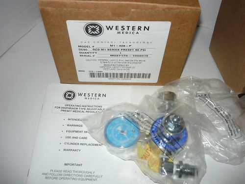 Western medica m1-326-p  ,0-100 psi nitrous oxide regulator,m1 series preset 50 for sale