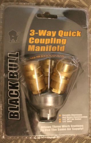 Black bull 3-way quick coupling manifold for sale