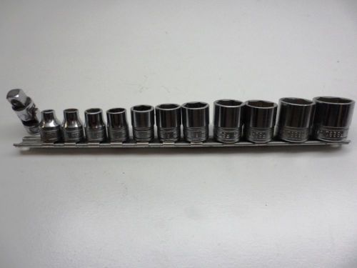 Snap On 3/8&#034; Drive 11 Piece 6 Point Socket Set SF 1/4&#034; - 7/8&#034;  FREE Shipping