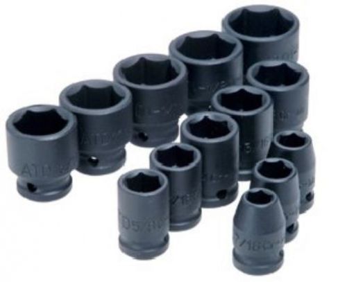 Advanced tool design model atd-4202 13 piece 6 point standard sae impact socket for sale