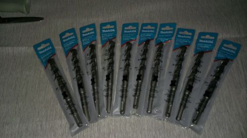 Makita SDS-Plus 1/2-Inch x 6 1/4 inch Carbide Tipped Bits  (Lot of 10)