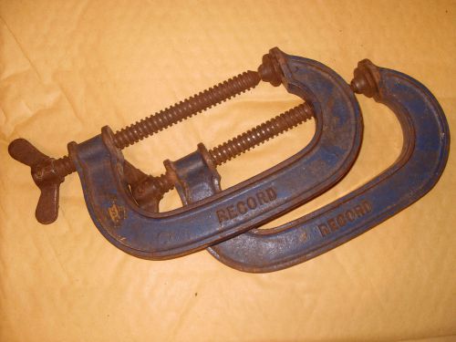 Record 5&#034; Clamps / Cramps - Made In England - As Photo.