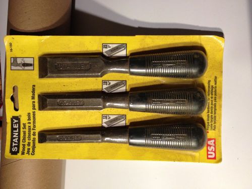 Stanley 16-150 3 piece 150 series short blade wood chisel set new for sale
