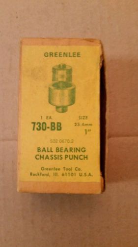 Greenlee 730bb- 1&#034; # 502-0670.2  ball bearing drive round punch set, 1&#034; for sale