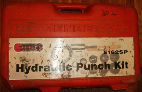 RothenBerger E162SP Hydraulic Knockout Punch set 1/2 to 4 slug buster German