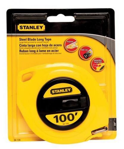 Stanley 100&#039;x3/8&#034; Steel Blade Long Tape, 34-106
