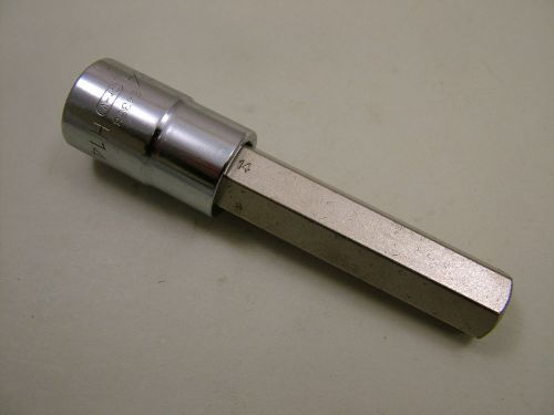 Hex allen key bit socket ex.long 100mm 1/2&#034;drive 14mm endura industrial quality for sale