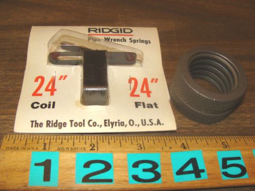 Ridgid 24&#034; wrench spring &amp; nut - nip for sale