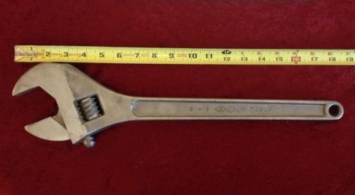 Utica 18&#034; adjustable wrench heavy duty tool for sale