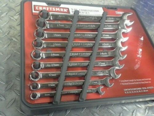 Craftsman 9 pc. Combination wrench set  Metric