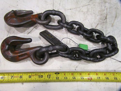 1/2x28&#034; cm chain w/chain cradle grab hooks 12000# wll for sale