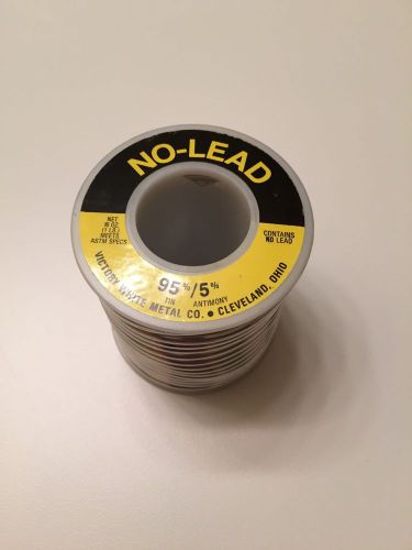 95/5 lead free solder victory white brand lot of (3) rolls for sale