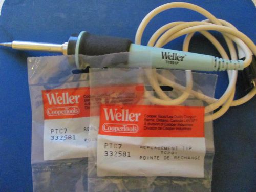 WELLER SOLDERING IRON TC201P WITH TWO EXTRA TIPS