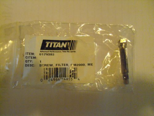 Titan screw, filter GM2000, Item # 0179383