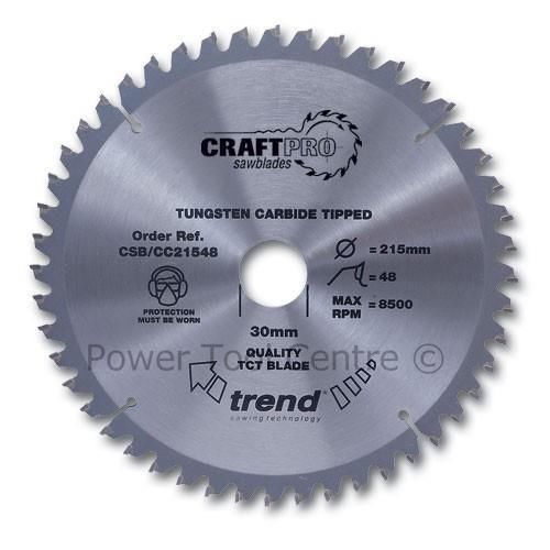 Trend Craft Medium Finnish TCT Wood Saw Blade 125 mm x 24 Teeth x 20mm CSB/12524