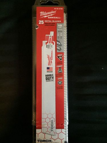 Milwaukee 48-00-8788 9 in. 18 TPI The Torch Sawzall Blade (25 Pk)