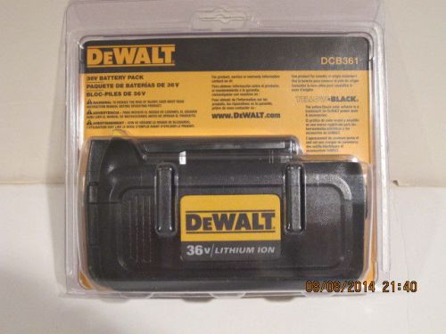 Dewalt dcb361 36 volt lithium ion battery pack-2014 date code-free ship-nisp!!! for sale
