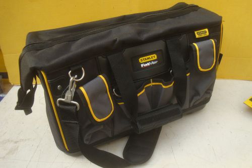 STANLEY FATMAX 20&#034; ZIP TOP OPEN MOUTH  HEAVY DUTY TOOL BAG HOLDALL 1 71 180