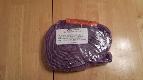 SpanSet Twintex Round Sling Purple 6FT Vertical Weight Limit 2600 LBS Made in US