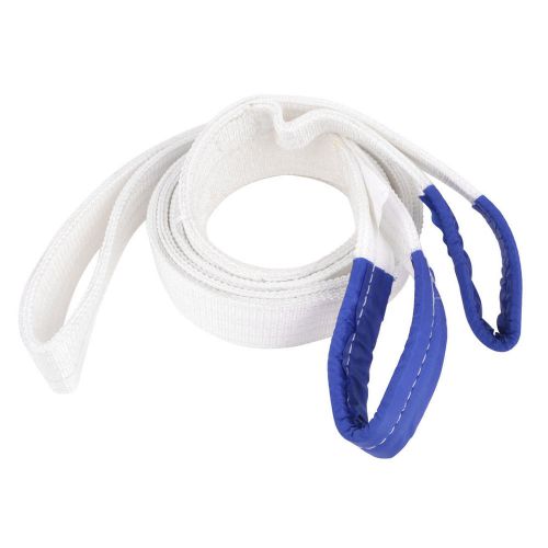 4m x 60mm 2 ton eye to eye lifting towing webbing recovery strap white for sale