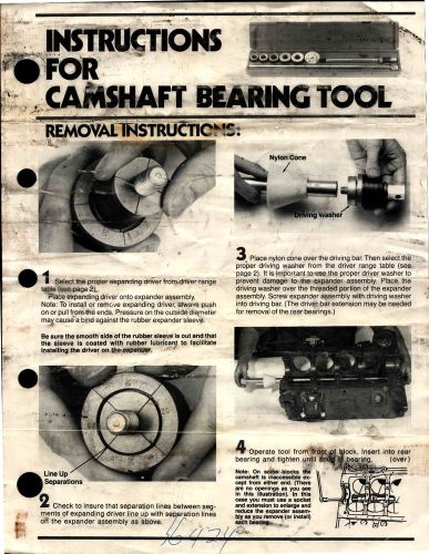 Camshaft Bearing Tool