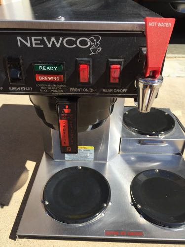 Newco ACE-LP 3 Burner Coffee Brewer Maker Machine Commercial