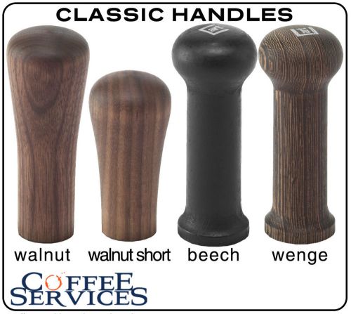 Selection of classic coffee tamper handles, build your own custom coffee tamper for sale