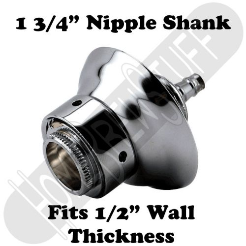 1 3/4&#034; draft beer nipple shank assembly chrome 3/16 bore kegerator tap homebrew for sale