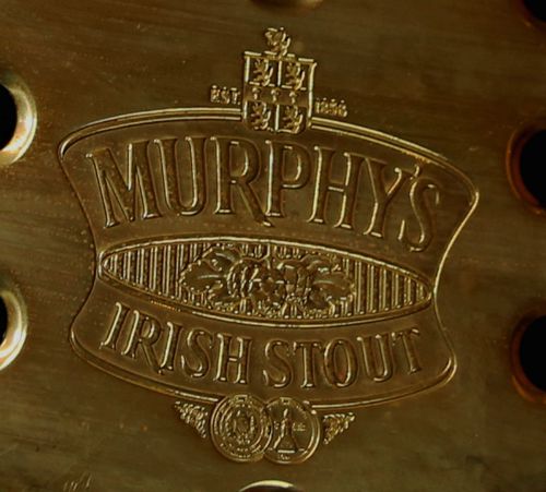 &#039;murphy&#039;s irish stout&#039; surface mount drip tray, solid brass, 1980&#039;s,  drip tray for sale